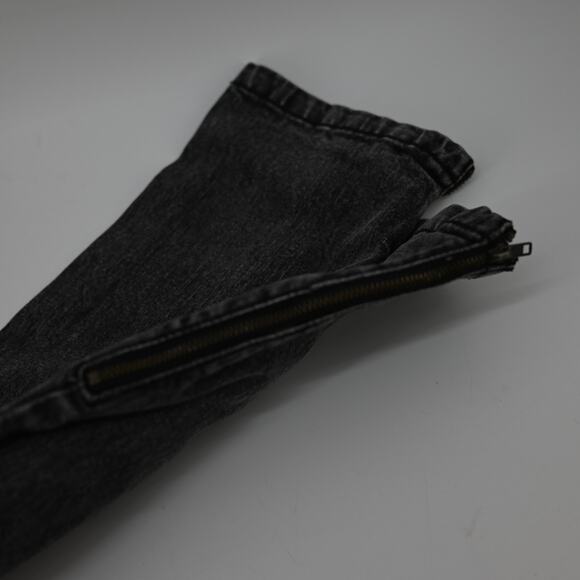 DKNY Skinny Jeans Y2K Style Zipper Faded Black Women Size 30 - Picture 5 of 15